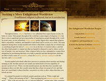 Tablet Screenshot of enlightenedworldview.com